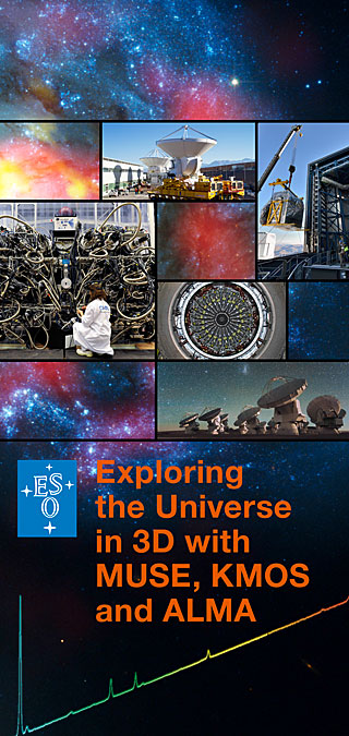 Exploring the Universe in 3D with MUSE, KMOS and ALMA