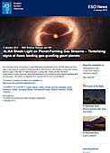 ESO Science Release eso1301es - ALMA arroja luz sobre las corrientes de gas que permiten la formación de planetas — Sugerentes indicios de flujos que alimentan a planetas gigantes que consumen gas